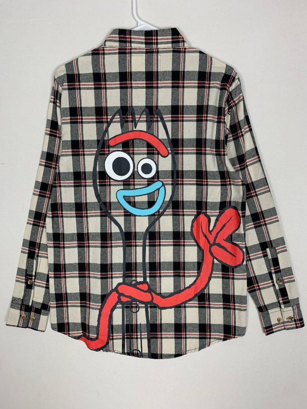 Cakeworthy Toy Story 4 Plaid Button-up Shirt size Small NWT